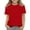 Red/White, variant on Girls Size 10-12 White Shirt Plain Crewneck Short Sleeve White Basic T-Shirts Teen Girls Tee Kids Clothes 160