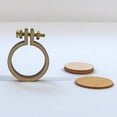 thumbnail image 3 of Opolski DIY Handmade Mini Wood Embroidery Hoop Frame Craft Photo Clothes Bags Decor Gift, 3 of 9