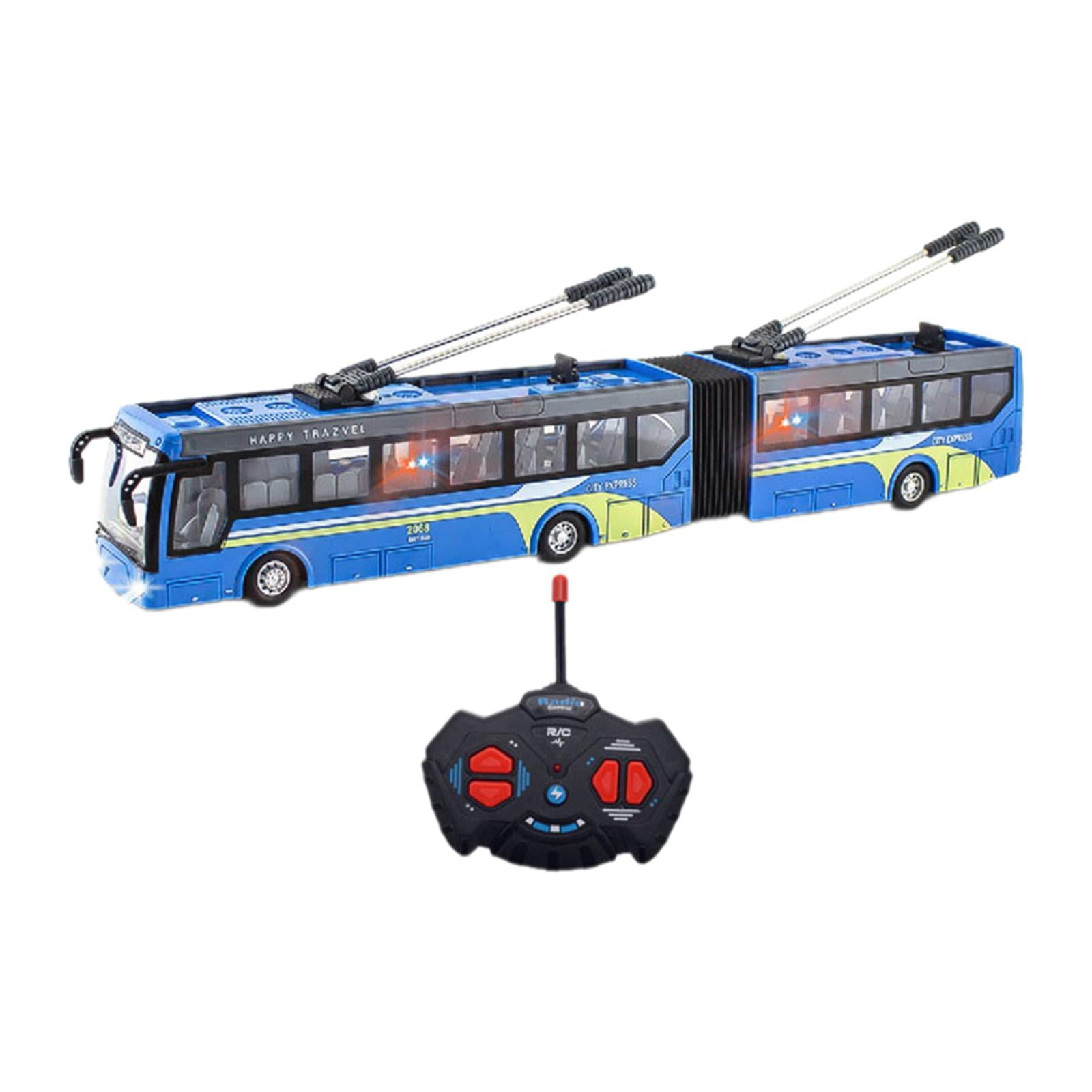 Bus Scolaire Télécommandé 1:32 - Avant/Arrière, Gauche/Droite - Rechargeable - Jouet Éducatif Enfant - Matériel ABS