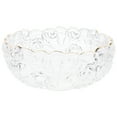 thumbnail image 1 of Decorative Glass Bowl Transparent Ice Cream Bowl Embossed Design Bowl Exquisite Dessert Bowl, 1 of 8