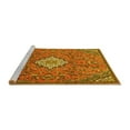 thumbnail image 2 of Ahgly Company Machine Washable Indoor Round Persian Yellow Traditional Area Rugs, 5' Round, 2 of 4