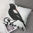 thumbnail image 2 of Sparrow Black and White Animal Throw Pillow Sleeping Sofa Cushion Cover, 2 of 7