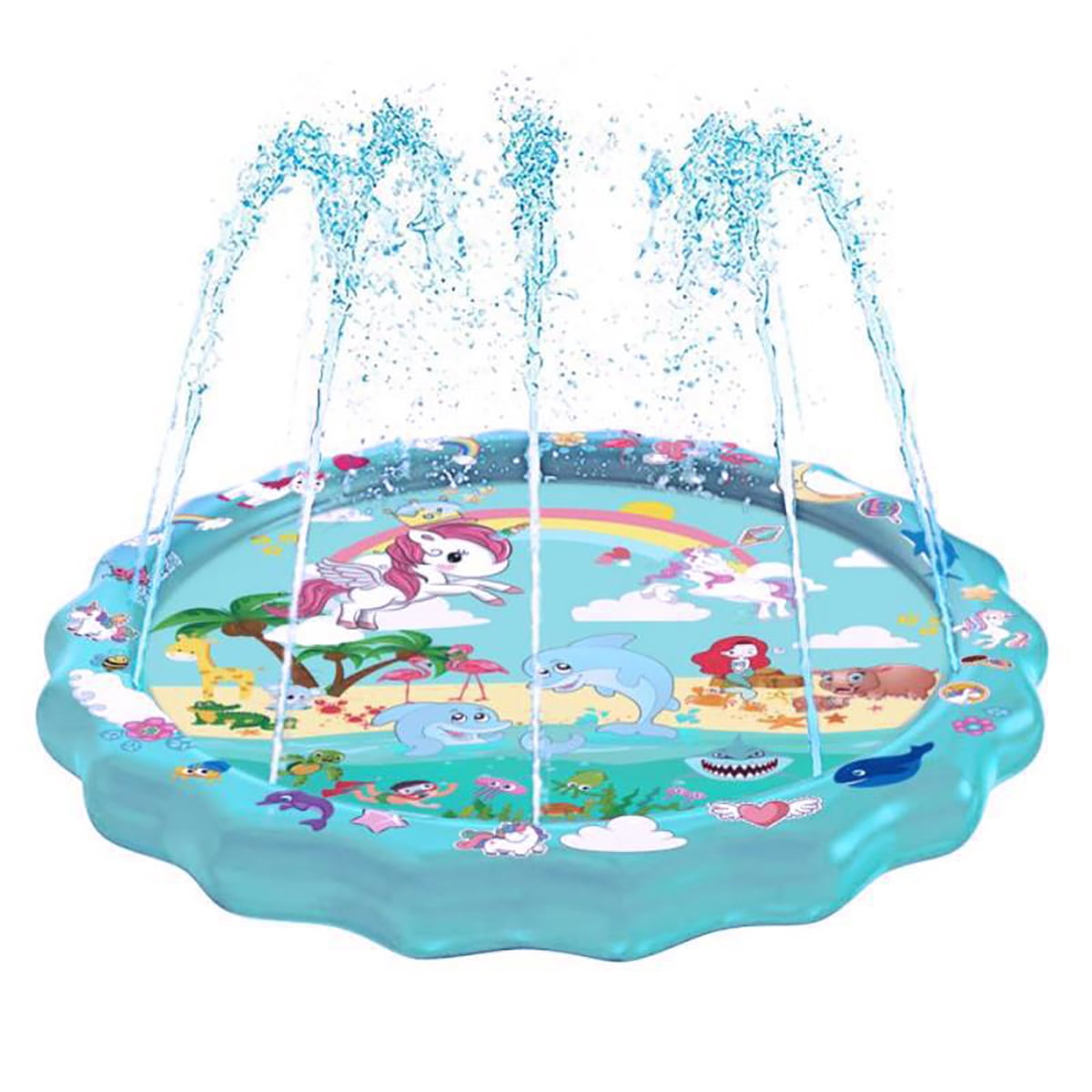 Novashion Splash Sprinkler Pad, Kids Sprinkler Play Mat for Children,Inflatable Water Toys Fun