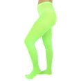 thumbnail image 2 of Lime Opaque Stretchy Leotard Tights, 2 of 9