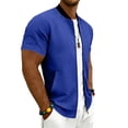 thumbnail image 6 of Full Zip T Shirts for Men Short Sleeve Summer Lightweight Cardigans with Pockets Casual Athletic Workout Shirts, 3XL, 6 of 8
