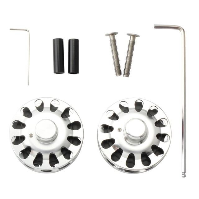 Ruedas de guía de cadena de bicicleta plegables huecas con rodillo tensor de cadena de bicicleta Plata kusrkot Rueda de guía de cadena de bicicleta