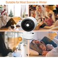 thumbnail image 5 of Mini calentador de cerámica, calentador de ventilador con cabezal de vibración automático, calentador de escritorio portátil de bajo consumo de 600 W para oficina, dormitorio, sala de estar, protecció, 5 of 5