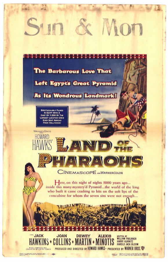 Land of the Pharaohs movie POSTER (Style A) (11" x 17") (1955