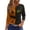 Army Green, variant on Halloween Tops for Women, 3/4 Sleeve Round Neck with Ghost Moon Print, Casual Fall Graphic Tee,Army Green 3XL