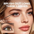 thumbnail image 2 of 2-in-1Black Tiny Brush Mascara, Waterproof Mascara for Fine Short Eyelash and lower eyelash, Black Mascara with Ultra Fine Brush, Thickening, No clumping, For Dramatic Lash Definition Black 3.5g, 2 of 6