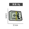 thumbnail image 3 of Broche Creative Money Stack con dibujos animados de billetes de un dólar esmaltados, 3 of 3