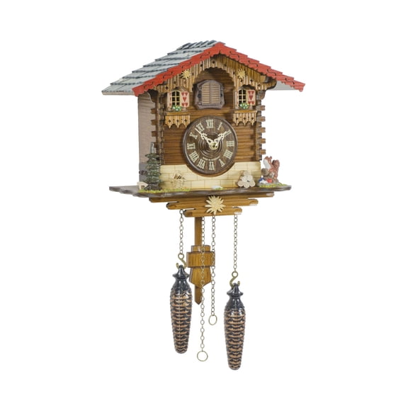 Quartz Cuckoo Clock Swiss house with music