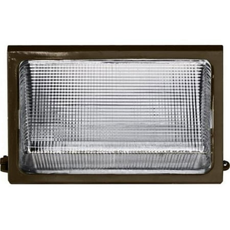 

Dabmar Lighting 9.38 x 12.63 x 7.75 in. 150 watts Medium Wall Pack Fixture with Metal Halide Lamp - Bronze