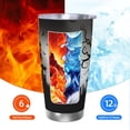 thumbnail image 6 of Easygdp Happy Halloween 1 20oz Stainless Steel Vacuum Insulated Double Wall Travel Tumbler, Durable Insulated Coffee Mug with Spillproof Lid-Straw Three-piece Set, 6 of 8