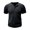 Black, variant on Summer Men T-shirt Short Sleeves Buttoned V Neck Solid Color Thread Knitted Stretchy Slim Fit American Style Muscle Guy Fitness Workout Top