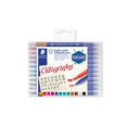 thumbnail image 1 of Staedtler Double-Ended Calligraphy Pen Pack of 12 Assorted Colours, Model: 3005 TB12 ST, Multicoloured, 1 of 5