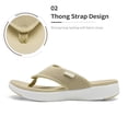 thumbnail image 3 of Sandalia DREAM PAIRS BREEZE-2 Beige con Soporte para el Arco para Mujer Talla 6, 3 of 6