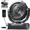 thumbnail image 1 of Ventilador de camping FRIZCOL 3 en 1 recargable 24000mAh con luz negro, 1 of 6
