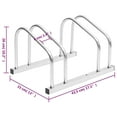 thumbnail image 4 of vidaXL Bike Rack for 2 Bikes Galvanised Steel, 4 of 4