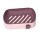 thumbnail image 3 of Jabonera con drenaje Jabonera Contenedor de jabón Elegante caja de almacenamiento de jabón Auto Rosa, 3 of 9