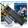 thumbnail image 2 of Aquarium Heater 1200W Fish Tank Heater,59℉-93℉ Submersible Intelligence Aquarium Heater with Over-Temperature Dry Burning Protection 1200W to 155-265 Gallon, 2 of 6
