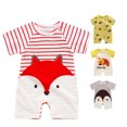 thumbnail image 5 of SUTENG Newborn Baby Clothes Girl Boy 100% Cotton Jumpsuit Summer Short Sleeve Romper 0-12 Month Infant Toddler Pajamas One Piece Outfit, 5 of 5