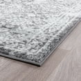 thumbnail image 4 of Diamond Transitional 4' x 5' Gray and Cream Polypropylene Indoor Area Rug, 4 of 8