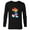 Black, variant on Disney Mickey Mouse Pride Inclusive Pose Rainbow Icon Fill - Long Sleeve T-Shirt for Men - Customized-Athletic Heather