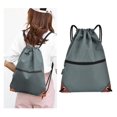 thumbnail image 6 of Vjnyvs Drawstring Backpack Water Resistant Drawstring Bags for Men Women Sackpack, 6 of 7