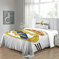 thumbnail image 3 of Real Madrid Ultra Soft Duvet Cover Set D Bedding Famous Football Team Printed Microfiber Duvet Cover Pieces with Zipper Closure 135*200 CM, 3 of 5