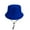 Blue, variant on Canvas Bucket Hat for Men and Women Plain Colors Bucket Hat Packable Travel Summer Beach Hat with Strings