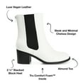 thumbnail image 2 of Journee Collection Womens Tayshia Tru Comfort Foam Back Heel Zip Stacked Heel Booties, 2 of 6