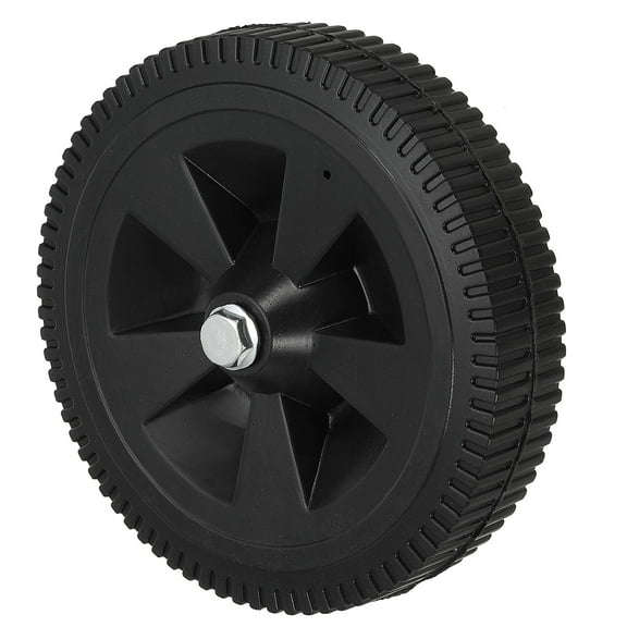 Uxcell 7.5" Universal Air Compressor Wheel with 0.5" Hole for Easy Mobility, Black