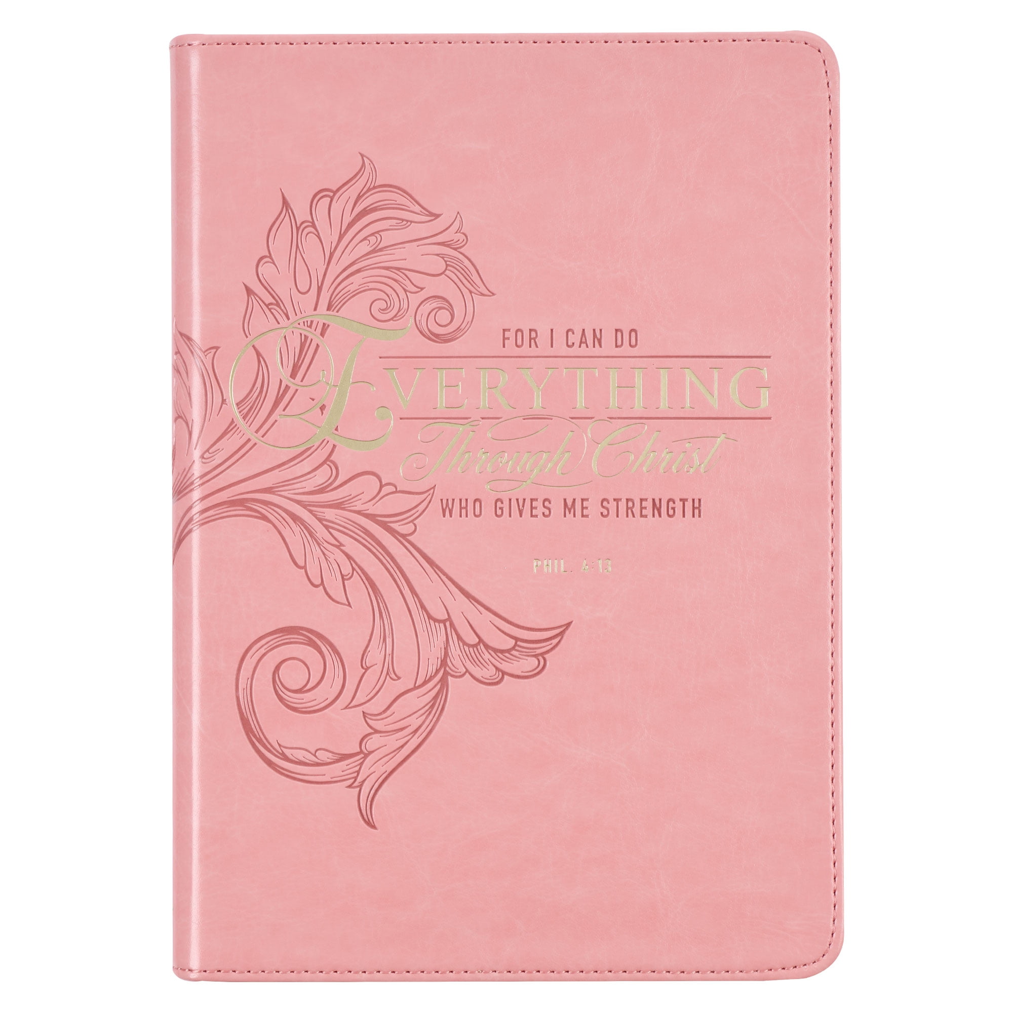 Christian Art Gifts Classic Journal Everything Through Christ Phil. 4