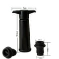 thumbnail image 4 of Bomba de vacío Wine Saver con tapones de vacío para botellas - Conservador que mantiene el vino fresco - Sellador de vino reutilizable - Tapón de botella conservador - Negro 4 tapones, 4 of 7
