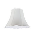 thumbnail image 2 of Aspen Creative 34005 Transitional Scallop Bell Shape Spider Construction Lamp Shade in White, 20" wide (10" x 20" x 15 3/4"), 2 of 4