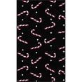 thumbnail image 4 of Mohawk Home Prismatic Candy Canes Black Contemporary Theme Christmas Precision Printed Scatter, 2'x3'4", Black, 4 of 6
