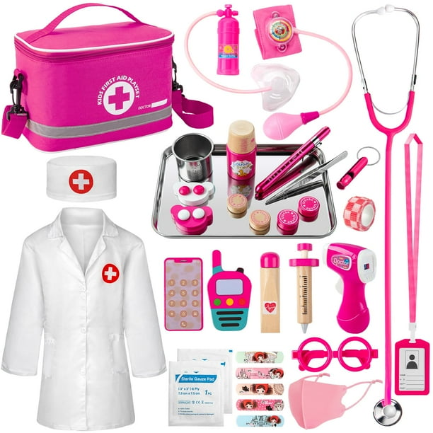 Kit médico EFO SHM para niños y niñas de 3 a 5 años con estetoscopio