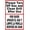 Warning Sign 1, variant on Metal Sign Aluminum Sign We Do Not Accept Cash Retro Vintage Style for Outdoor & Indoor 12 x 8