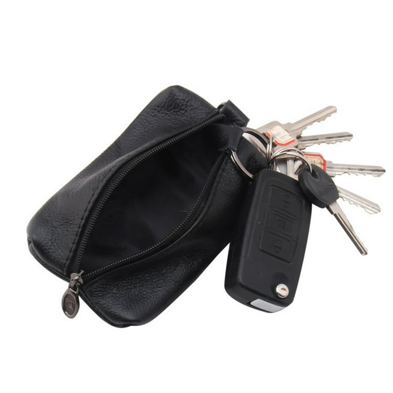 Unisex Keychain Leather Key Chain Key Pouch Leather Wallet 