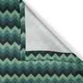 thumbnail image 5 of Ambesonne Teal Grommet Curtain, Chevron Style Geometric, 50" x 96", Mint Green Teal Black, 5 of 6
