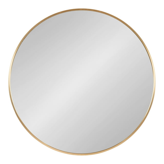 Kate and Laurel Zayda Miroir Rond en Métal, Or Diamètre 24 Pouces