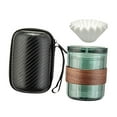 thumbnail image 3 of DOLITY Pour over Coffee Maker 3 in 1 Paper Portable Tea Set for Cafe Outdoor Green, 3 of 9