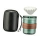thumbnail image 3 of Conjunto de preparación de café con filtro de vidrio para disfrutar en casa y en tus viajes Verde, 3 of 9