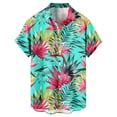 thumbnail image 4 of Hawaiian Shirt For Men, Men's Vintage Button Down Bowling Shirts Short Sleeve Summer Beach Shirt2XL, 4 of 5