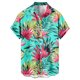 thumbnail image 4 of Hawaiian Shirt For Men, Men's Vintage Button Down Bowling Shirts Short Sleeve Summer Beach Shirt 3XL, 4 of 5