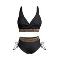 thumbnail image 6 of EHRWE Women's Bikini Set Ladies High Waisted 2 Piece Swimsuit Full Coverage 2025 Bathing Suit Beach Outfits, 6 of 6