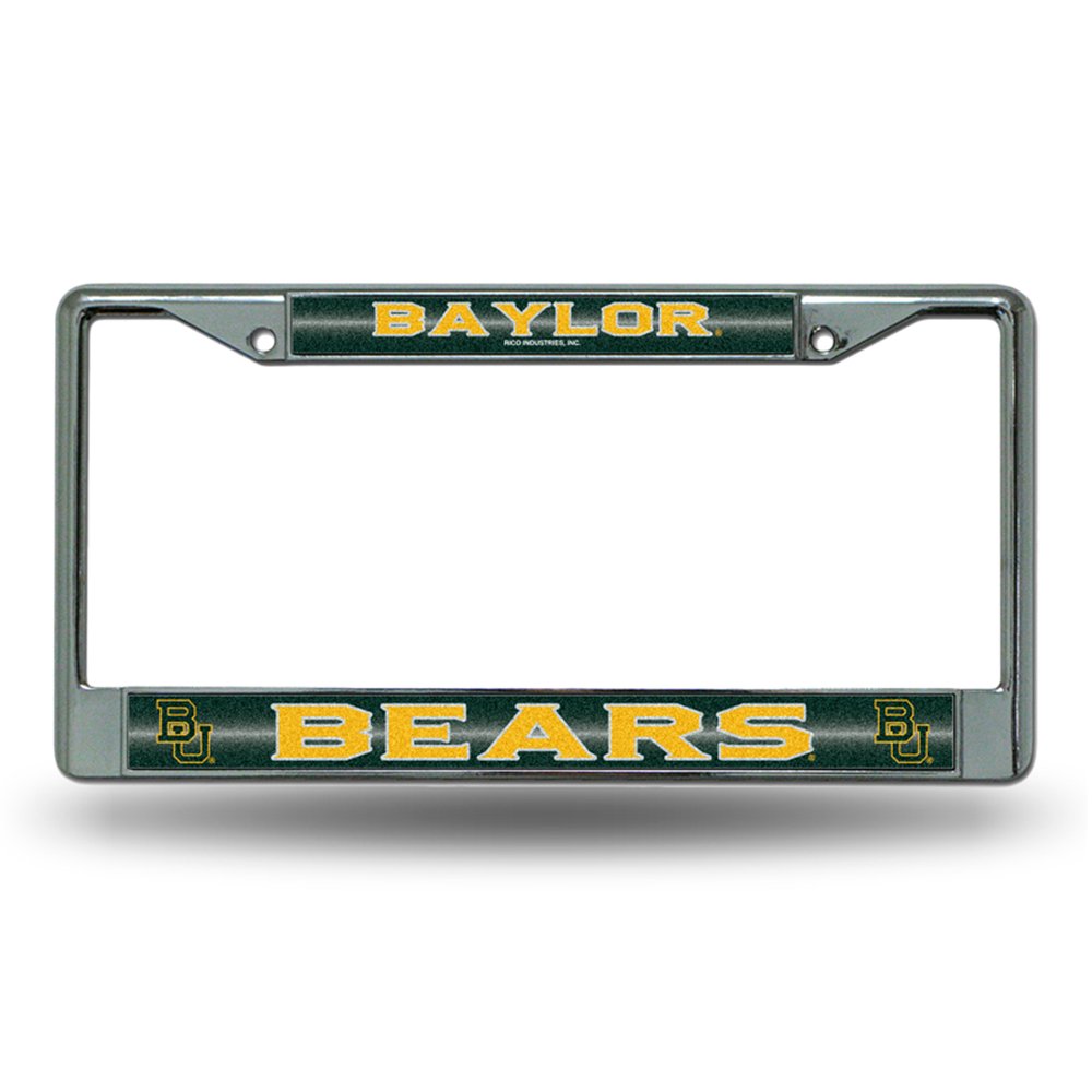 Baylor Bears NCAA Bling Glitter Chrome License Plate Frame Walmart