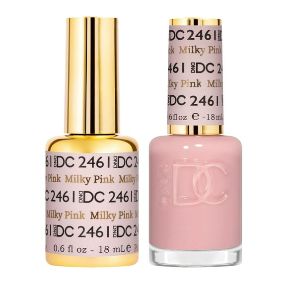 Set de esmaltes de uñas DND DC Sheer Collection Milky Pink 15 ml