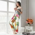 thumbnail image 5 of Salouo Hawaiian Pineappl Print Women's Pajama Pants Casual Loose Sweatpants PJs Flowy Pants Drawstring Palazzo for Women Wide Leg Pants Lounge Pajama -XX-Large, 5 of 8